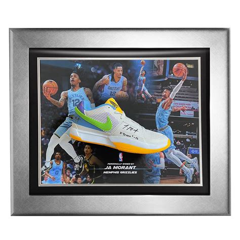 Ja Morant Signed Trivia Nike Shoe - Memphis Grizzlies - JSA - Framed - Elite Exclusives