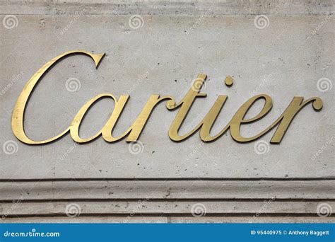 Cartier Jewellery Logo Advertising Sign Editorial Image Image Of Goods Manufacturer 95440975