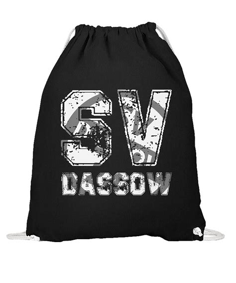 SV Dassow 24 Gymbag Massiv 2 Schwarz Fan Shop Verein