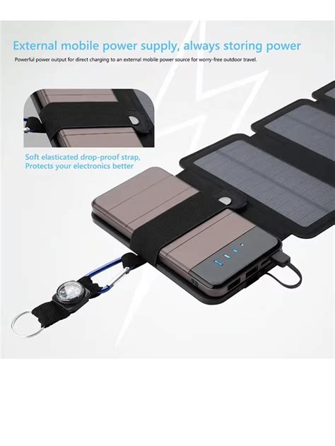 Outdoor Multifunctional Portable Solar Charging Panel Foldable V A