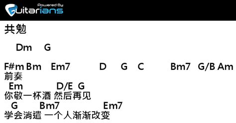 南風 共勉 結他譜 Chord譜 吉他譜 Guitarians