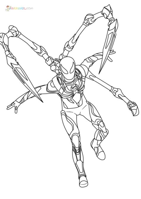 Coloriage Iron Spider Imprimer