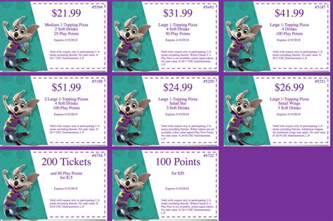 Chuck E Cheese Coupons Printable FreePrintable Me