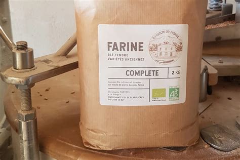 farine blés anciens bio complète t110 de ô Moulin du Monge earl d en