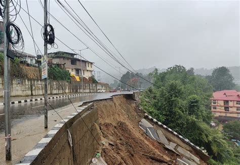 Part Of Itanagar Highway Collapses Due To Heavy Rain