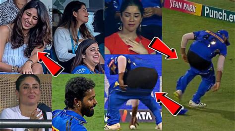 Everyone Laughing When Rohit Sharma Pant Came Out During Csk Vs Mi Live