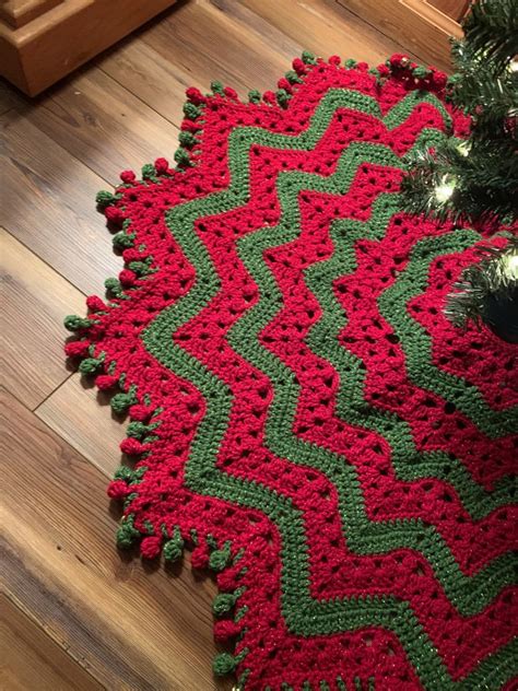 Christmas Tree Skirt Crochet Pattern Crochet Tree Skirt Christmas