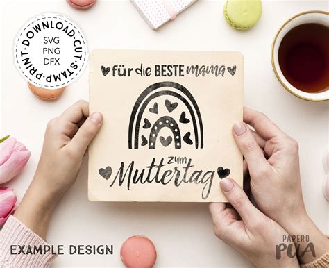 Plotterdatei Muttertag Svg Bundle Mama Herz Text Set Deutsch