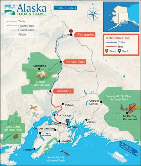 fairbanks  whittier alaska sampler vacation package