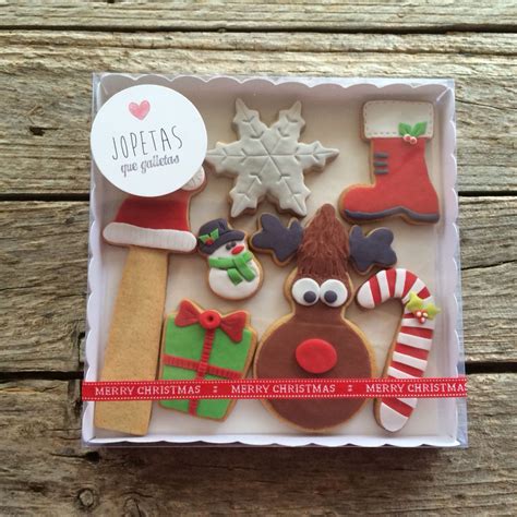 Caja de galletas para esta Navidad Decoracion de galletas navideñas