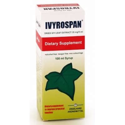 Ivyrospan Syrup Dried Ivy Leaf Extracts Ml