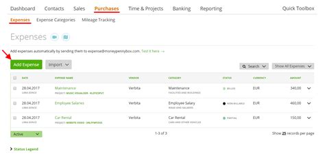 Create Update An Expense Zistemo Knowledge Base