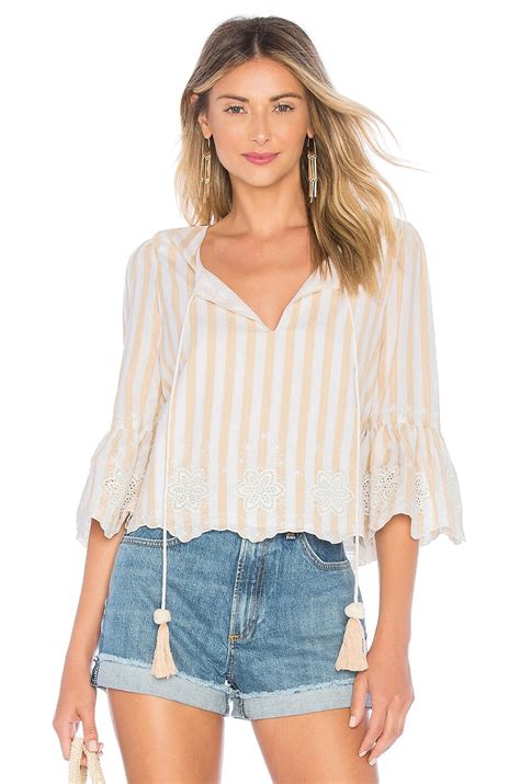 Tularosa Aimee Top In Nude Stripe Revolve