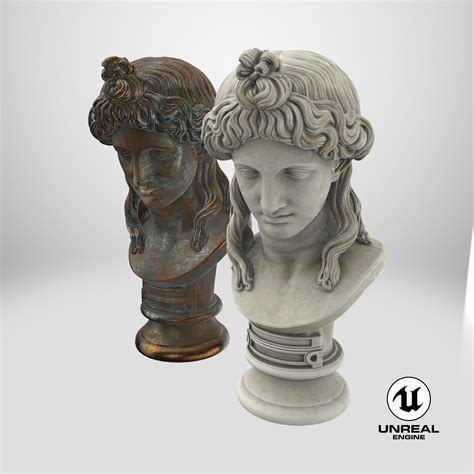 Aphrodite Büste 03 3d Modell 24 Max Ma Fbx Obj C4d Gltf Usdz Blend Upk Unitypackage