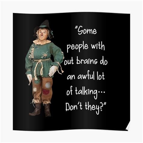 Wizard Of Oz Quote Scarecrow Poster By Topsmartdesigns Redbubble