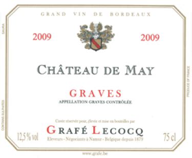 Graf Lecocq Ch Teau De May Graves Vivino Us