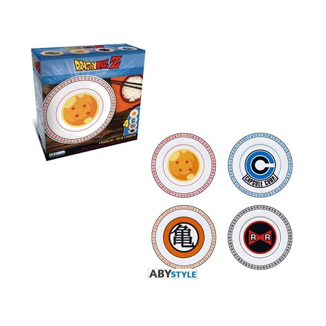 Cuisine Maison Abystyle Embl Mes Set De Assiettes Dragon Ball