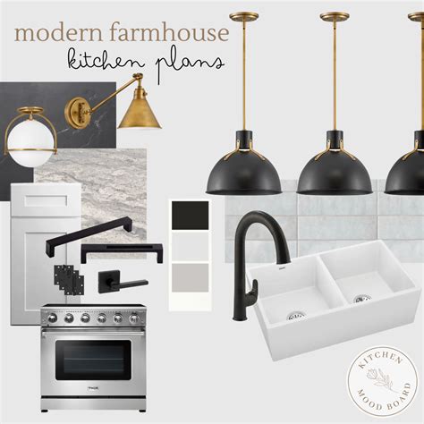 Modern Farmhouse Kitchen Design And Mood Board Hi Lovely