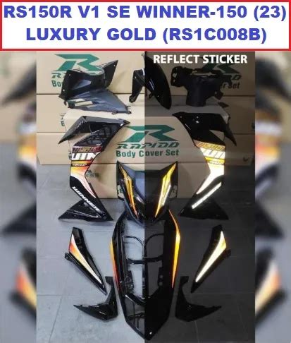 Rapido Cover Set Honda RS150R V1 V2 SE Winner 150 23 Luxury Gold