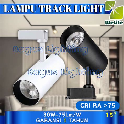 Jual Lampu Rel Track Led Sorot Lampu Track Light Spotlight W Garansi