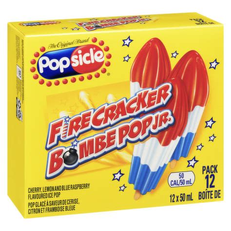 Popsicle Firecracker Ice Pops Fat Free