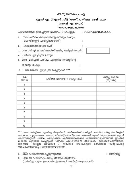 Kerala Sslc Say Time Table 2024 Pdf Out Download Kbpe Class 10th