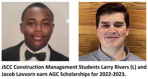 Two Construction Students Earn AGC Scholarships - Jefferson State ...