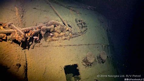 【海底で】旧日本海軍の重巡洋艦「最上」が発見される 故ポール・アレン氏の調査チームがfbで発表した。「最上」は水面下1450mに沈んでおり