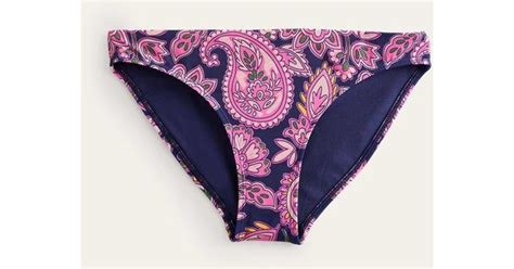 Boden Classic Bikini Bottoms Navy Paisley Terrace In Purple Lyst