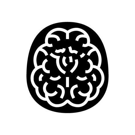 Neuroimaging Neuroscience Neurology Glyph Icon Vector Illustration