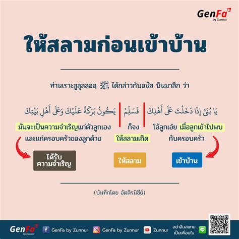 ใหสลามกอนเขาบาน GenFa