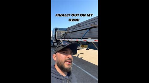 Rookie Truck Driver Finally Out On His Own Youtube