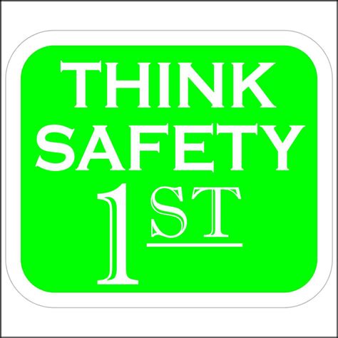 Think Safety 1st Hard Hat Sticker