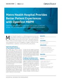 Metro Health Hospital Provides Better Patient Experiences wi