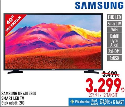 Samsung Ue T Smart Led Tv Ndirimde Market