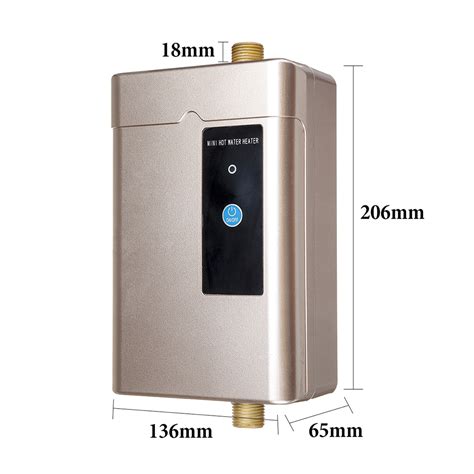 4000W 110V 220V Stainless Steel Mini Electric Tankless Instant Hot