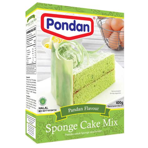 pondan sponge cake mix pandan gr javanese taste