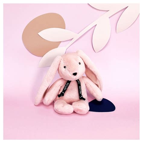 Peluche Lapin Dorlotin Cm Rose Ma Lou Tradition Jeujouethique