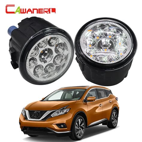 Cawanerl H8 H11 Car Front Fog Light LED Light Daytime Running Light For