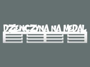 Wieszak Na Medale Dziewczyna Na Medal 60 Cm Biały Matowy Inna marka