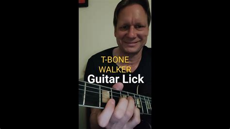 T BONE WALKER Blues Guitar Lick | Blues Lesson | Blues guitar, Blues ...