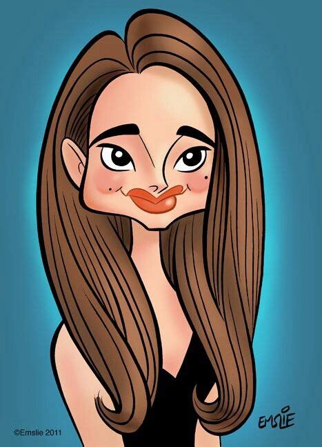 Natalie Portman By Emslie Funny Caricatures Cartoon Drawings Caricature