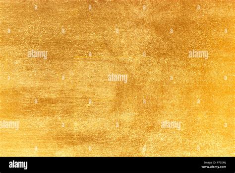 Shiny Yellow Leaf Gold Foil Texture Background Stock Photo Alamy