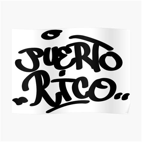 "Puerto Rico Graffiti" Poster for Sale by SamuelMolina | Redbubble