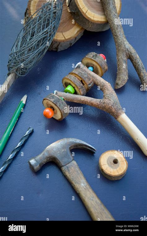 DIY from wood - toys Stock Photo - Alamy