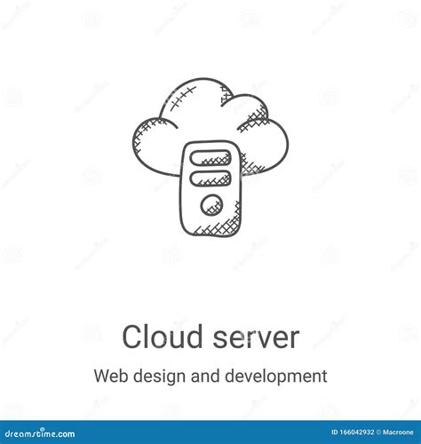 Cloud Server Icon Vector From Web Design And Development Collection