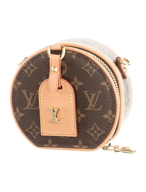 Louis Vuitton 2019 Monogram Boite Chapeau Necklace Brown Mini Bags