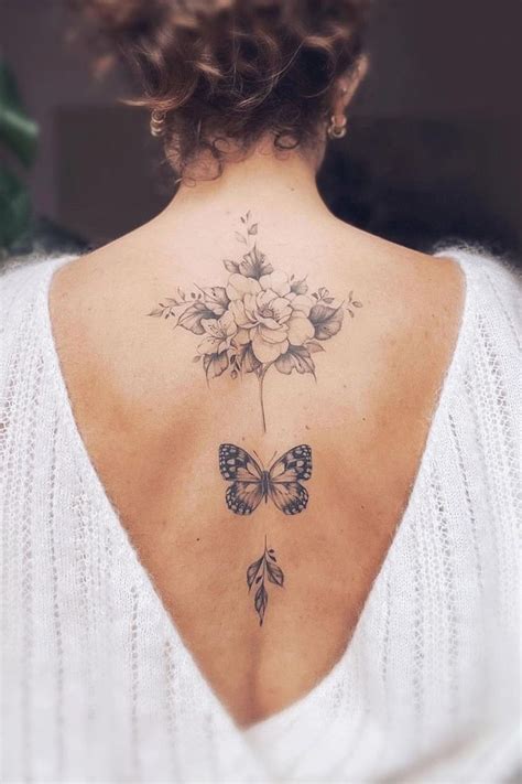 30 Glamorous Back Tattoo Ideas For Women Spine Tattoos For Women