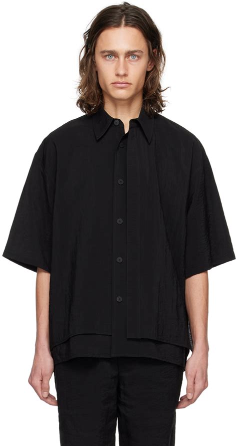 Chemise étagée noire LE17SEPTEMBRE en solde