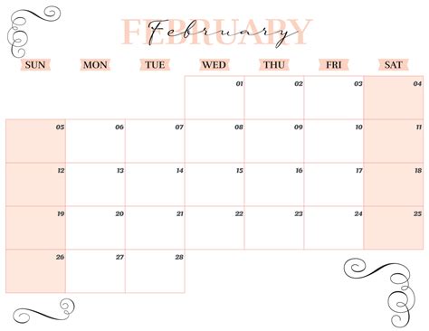 february 2023 elegant monthly printable planner 16625101 Vector Art at ...